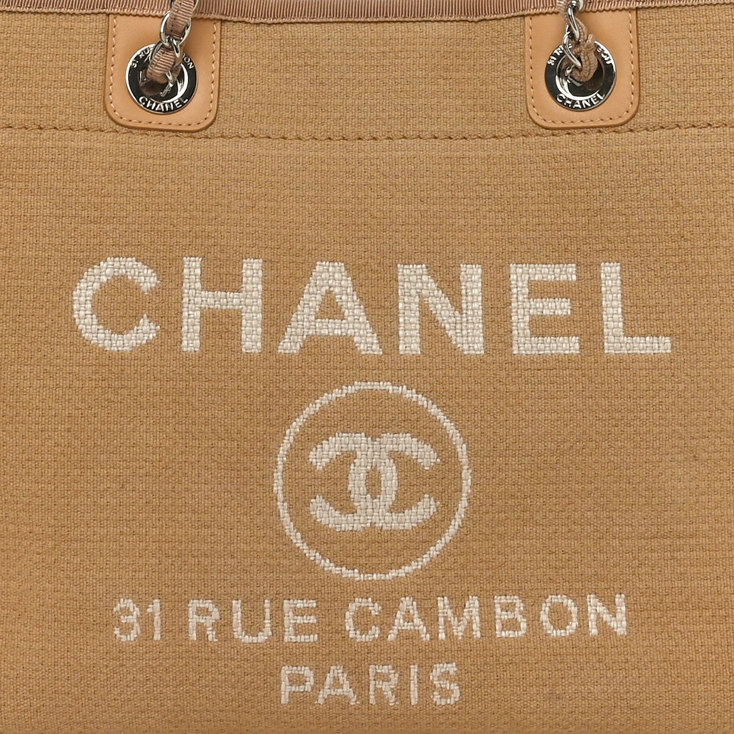Chanel Mixed Fibers Small Deauville Tote Beige 9 of 11
