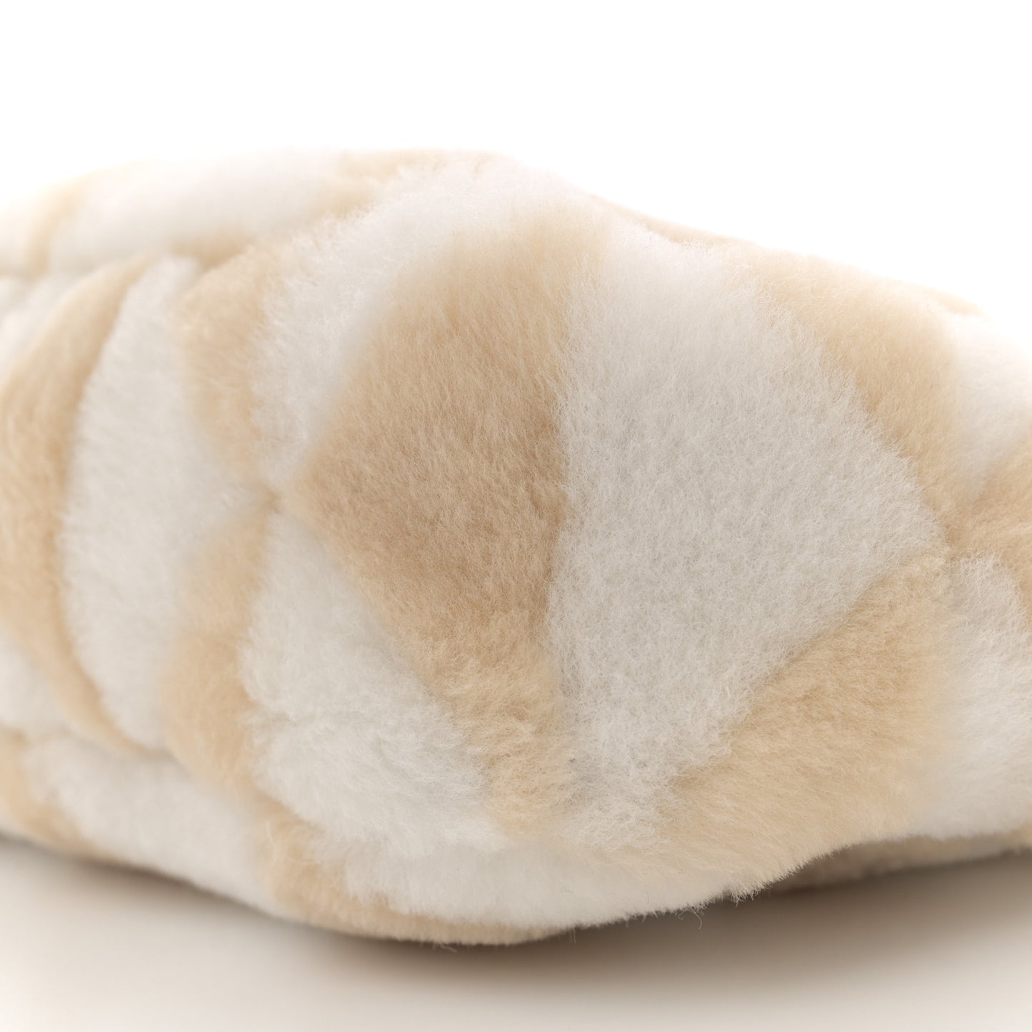 Montone Shearling Nappa Mini Re-Edition Shoulder Bag Ecru Bianco