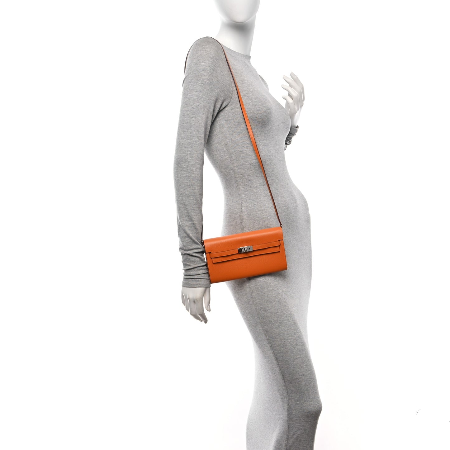 Epsom Kelly Wallet To Go Abricot