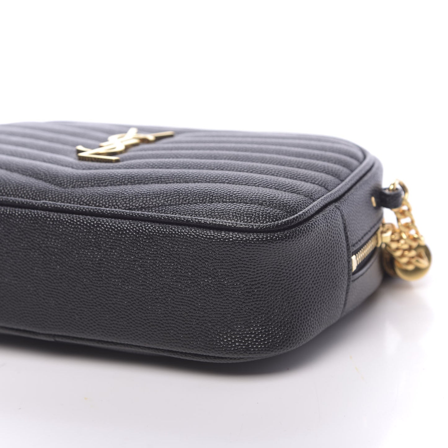 Grain De Poudre Matelasse Monogram Mini Lou Camera Bag Black