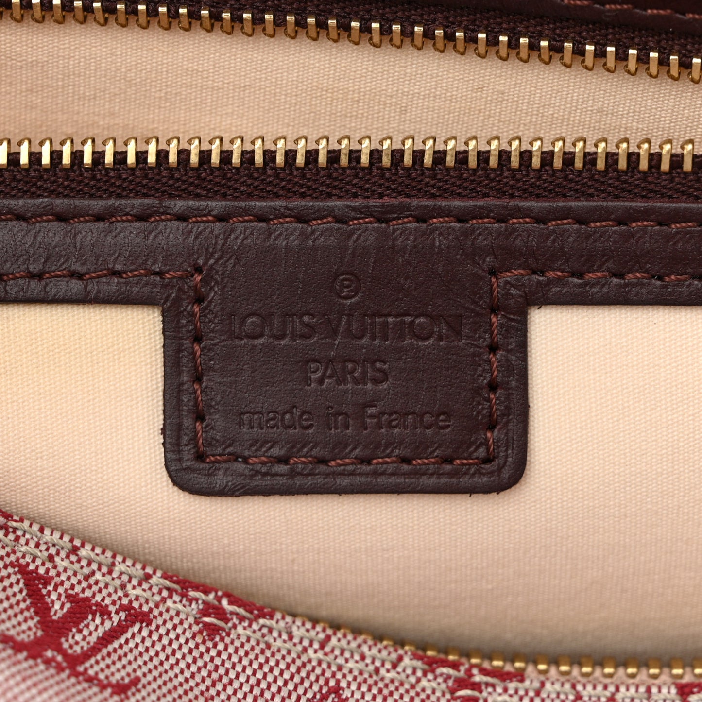 Mini Monogram Alma Long Cherry