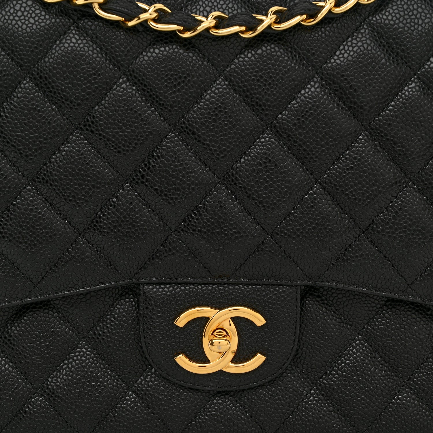 Chanel Caviar Quilted Maxi Double Flap Black 8 of 10
