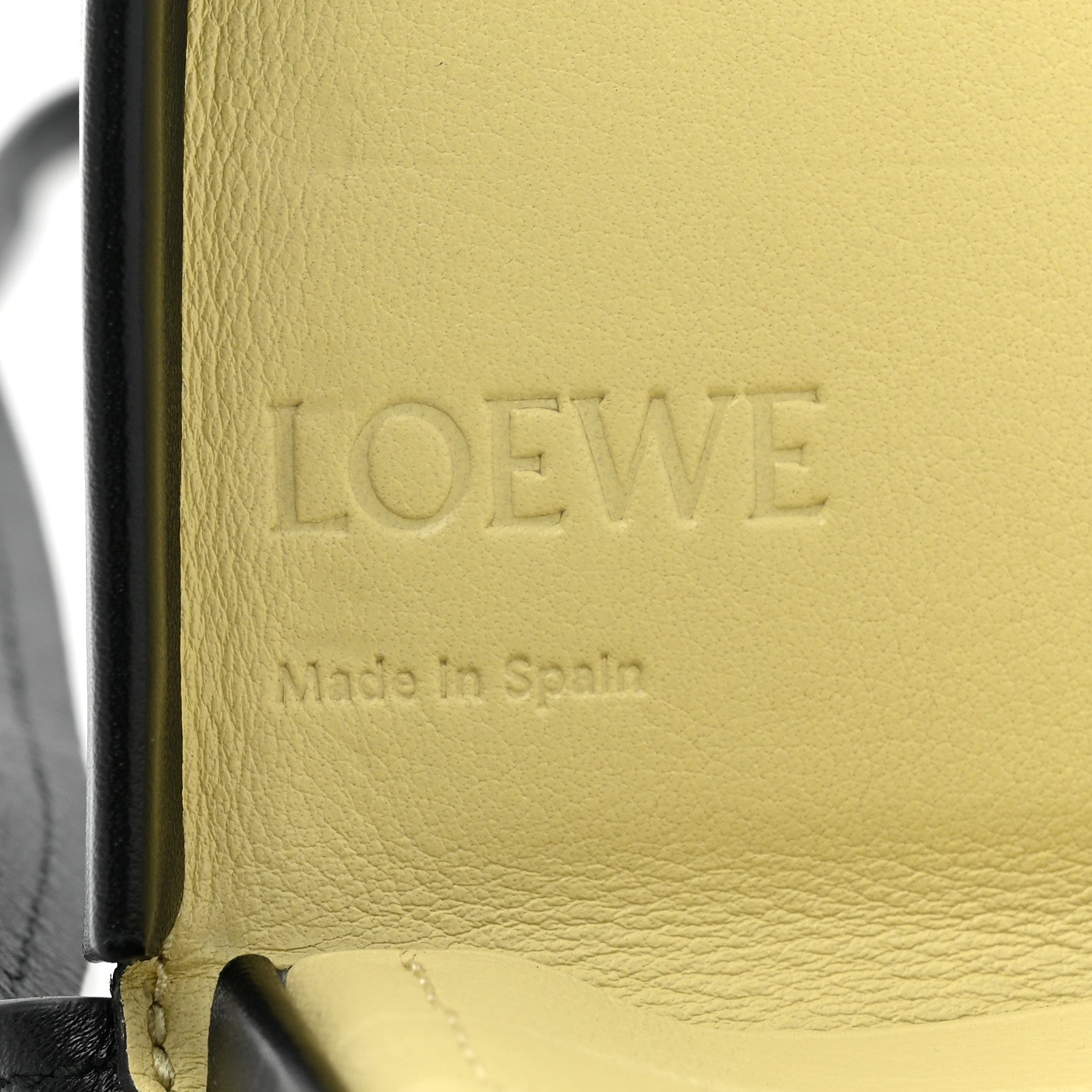 Loewe Calfskin Crystal Flower Mini Heel Pouch Black 6 of 10