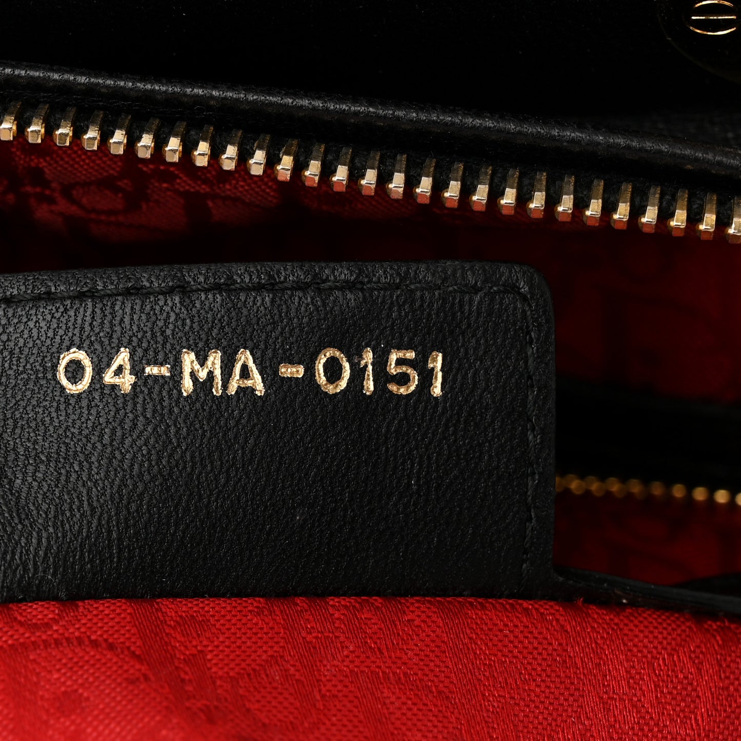 Lambskin Cannage Large Lady Dior Black