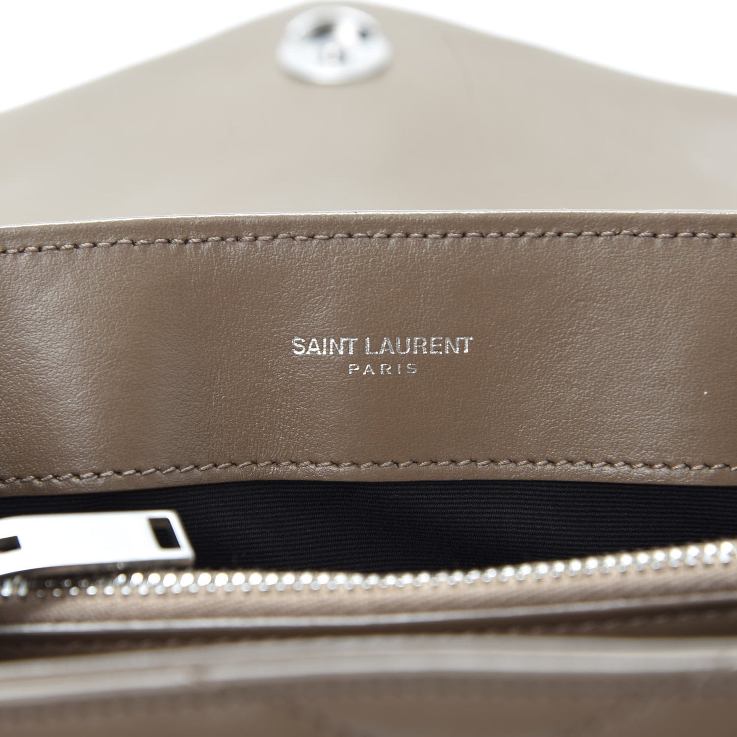Calfskin Y Quilted Monogram Small Loulou Chain Satchel Faggio