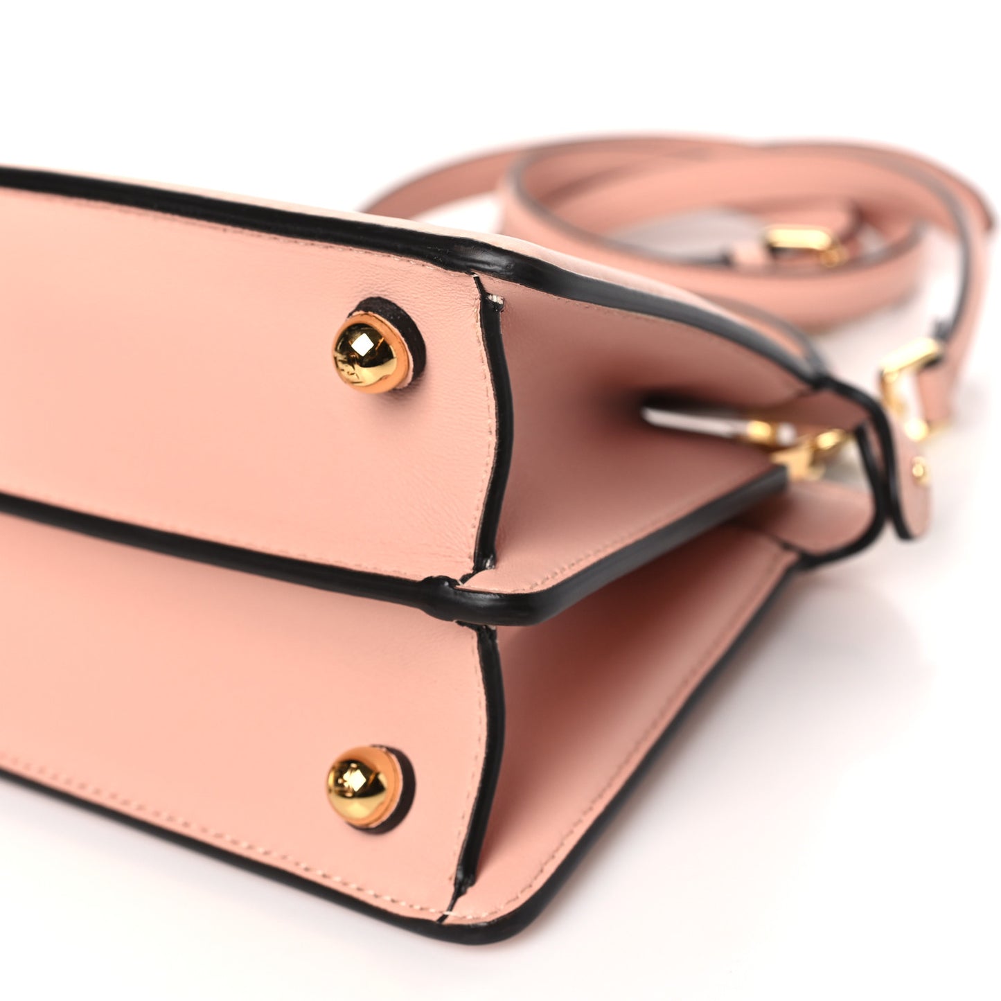 Shiny Nappa Petite Peekaboo I SEE U Satchel Rosa Confetto