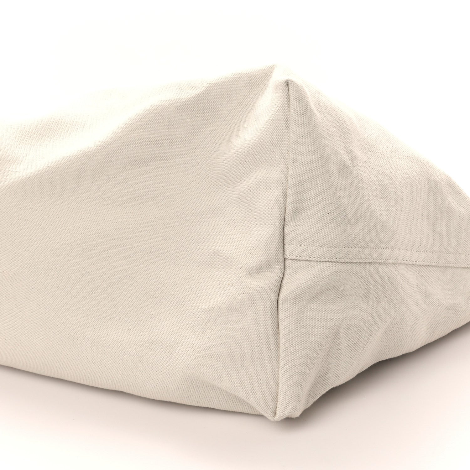 Saint Laurent Linen Calfskin Rive Gauche Maxi Tote Grege et Noir 8 of 8