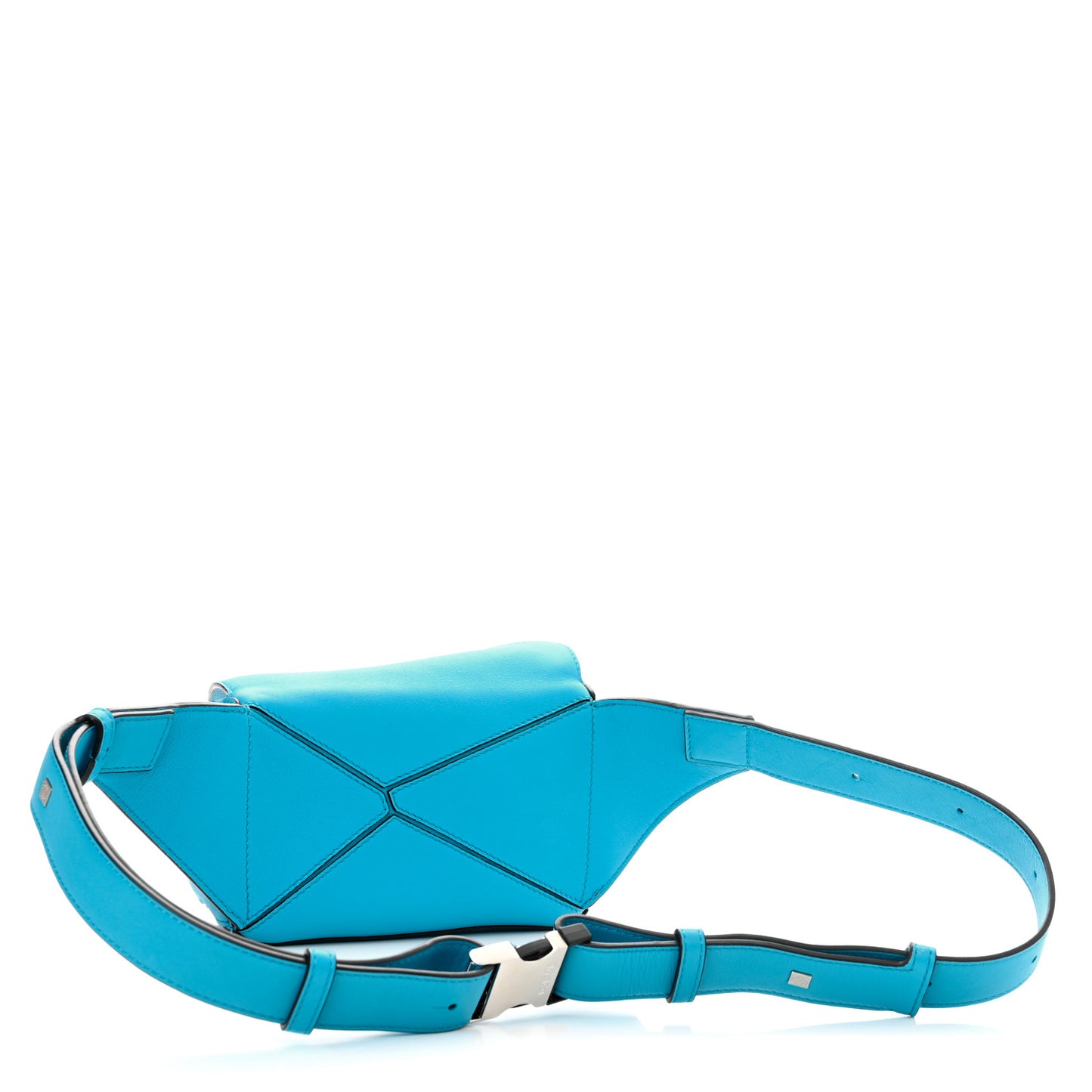 Calfskin Mini Puzzle Bumbag Cyan
