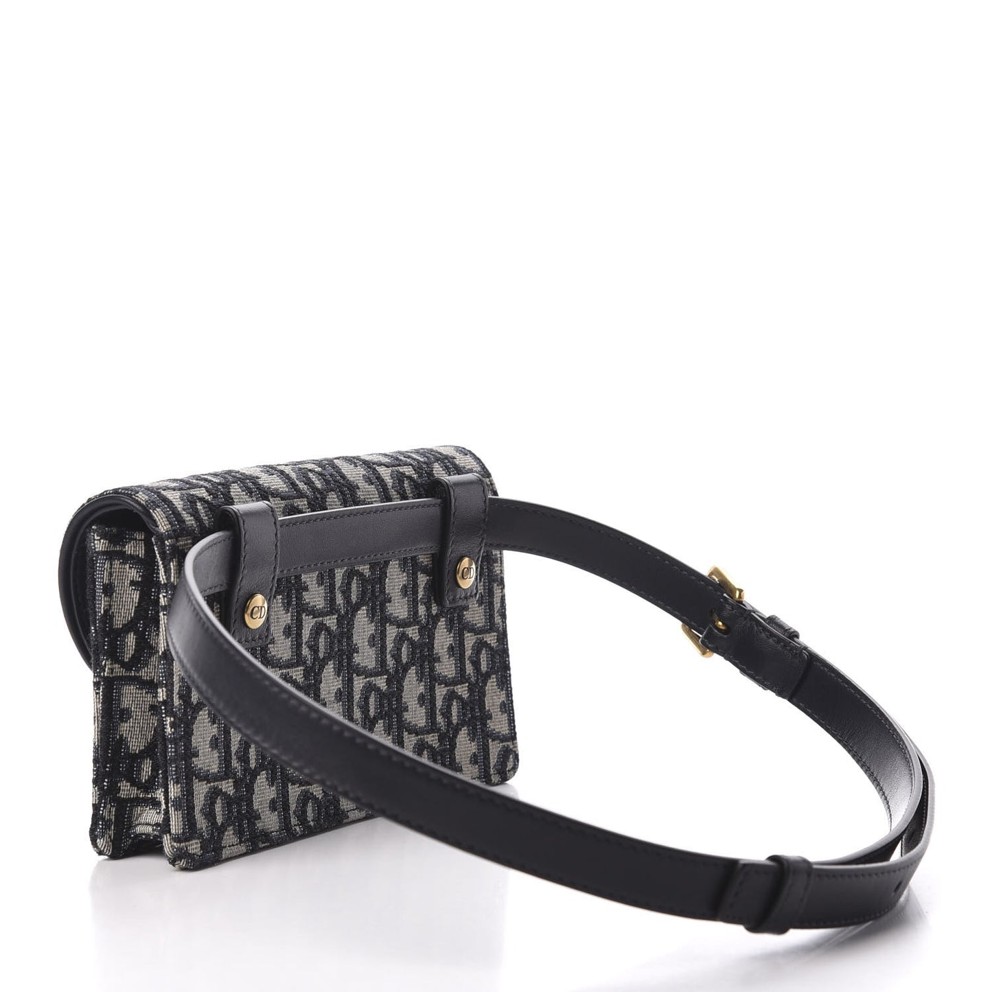 Oblique Saddle Belt Bag Blue