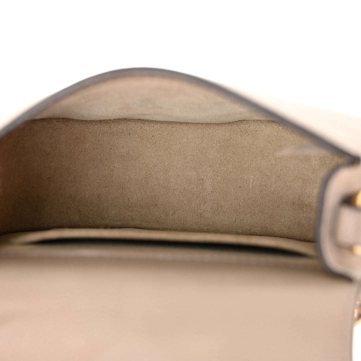 Calfskin Suede Small Nile Bracelet Bag Motty Grey