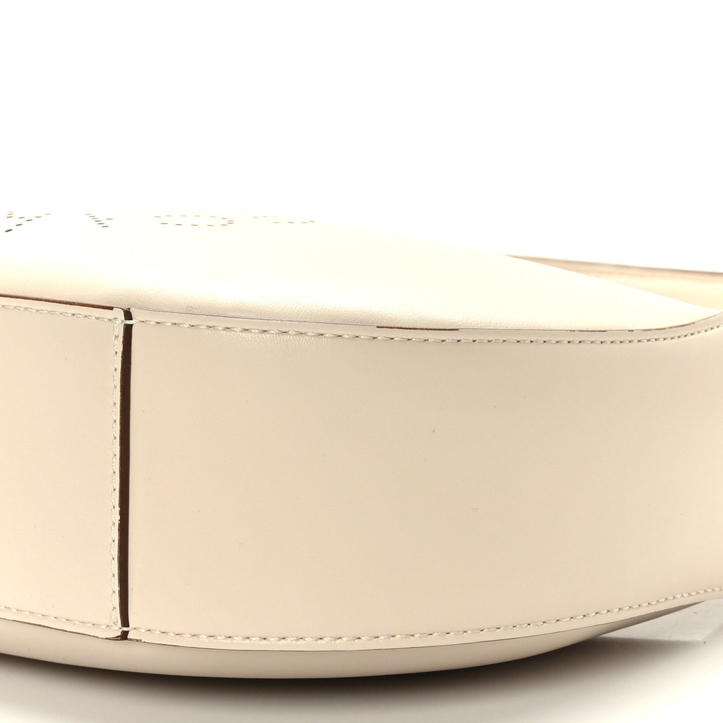 Eco Alter Nappa Perforated Logo Small Hobo White