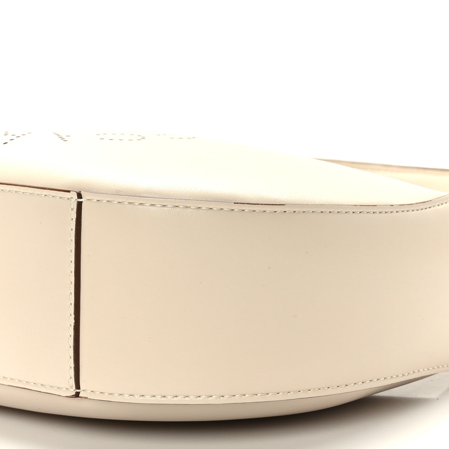 Stella McCartney Eco Alter Nappa Perforated Logo Small Hobo White 8 of 8