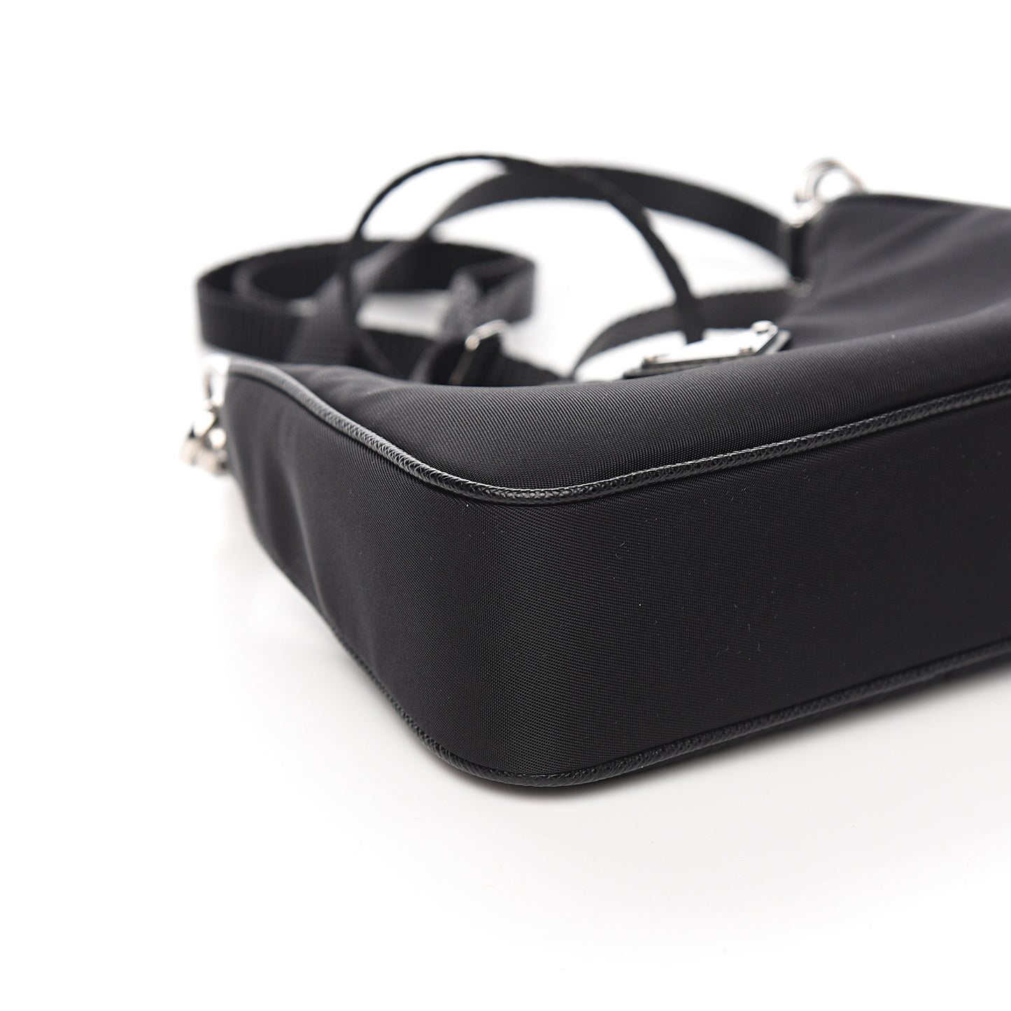 Tessuto Nylon Mini Re-Edition 2000 Shoulder Bag Black