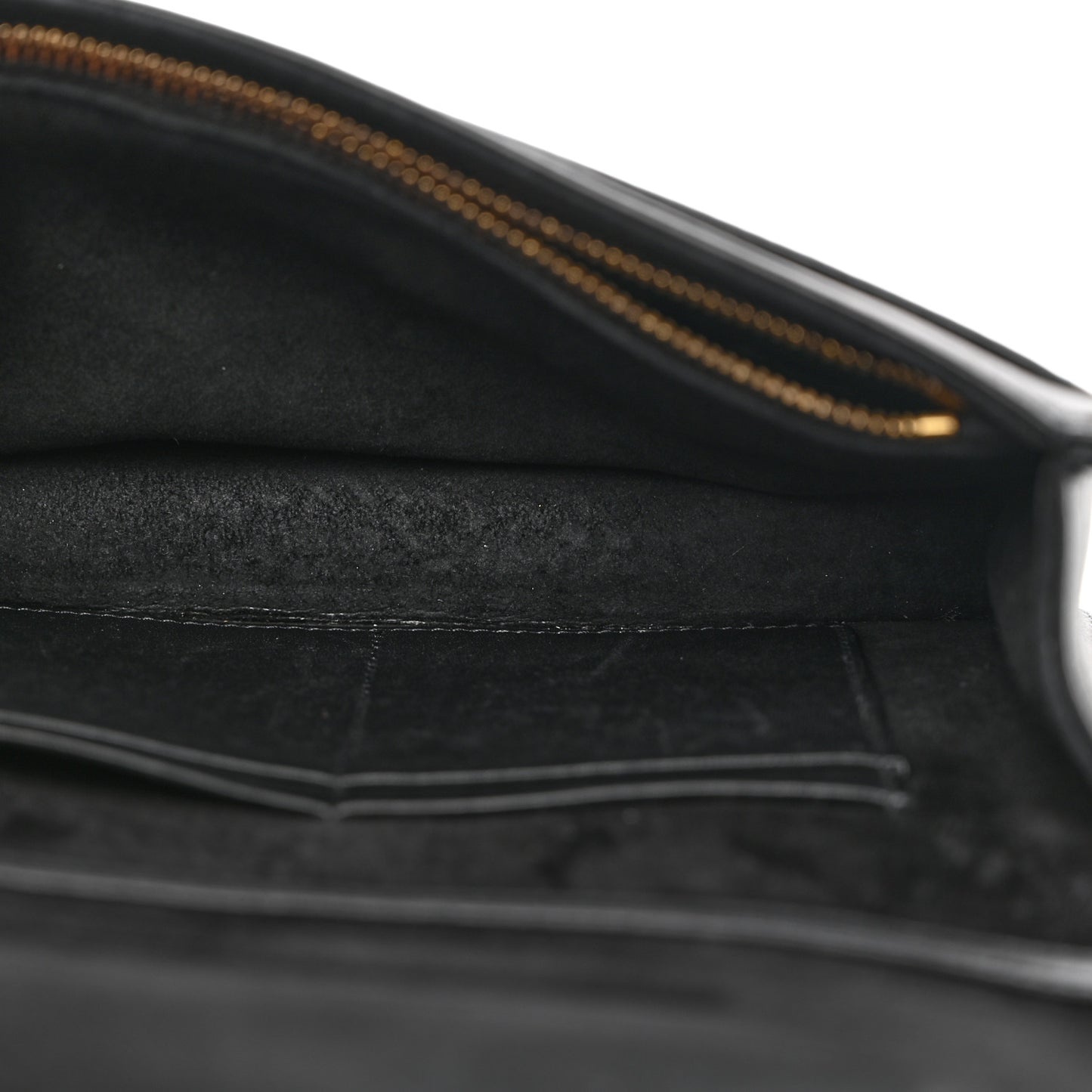 Calfskin Studded Diorama Wallet on Chain Pouch Black