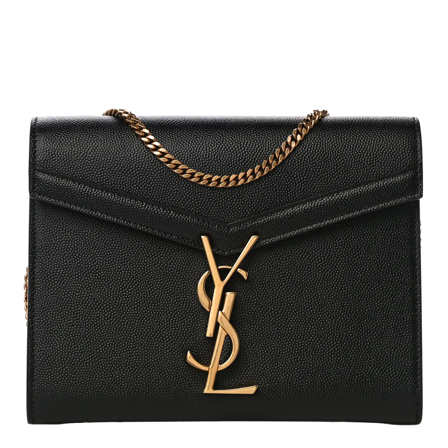Grain De Poudre Monogram Cassandra Chain Wallet Black