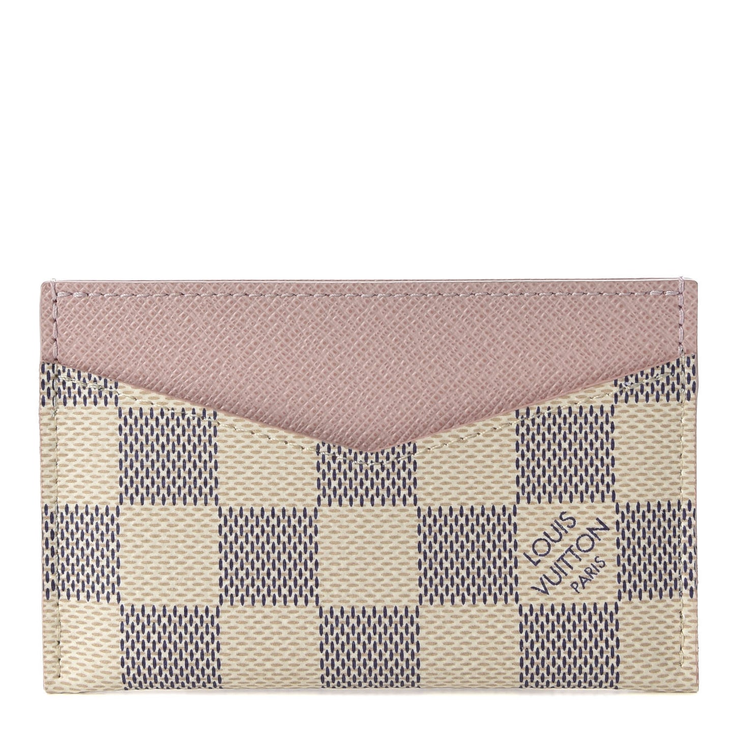 Damier Azur Daily Card Holder Rose Ballerine