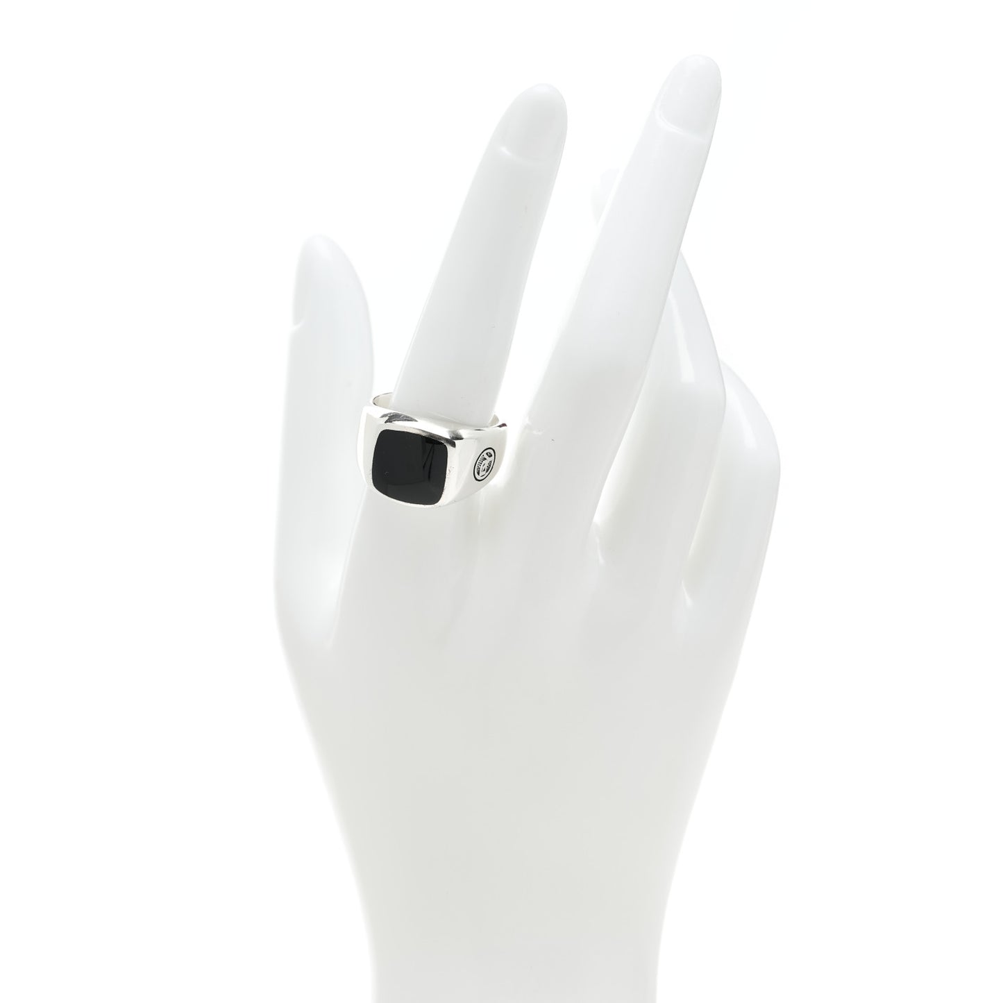 Sterling Silver Onyx Exotic Stone Signet Ring 60 9