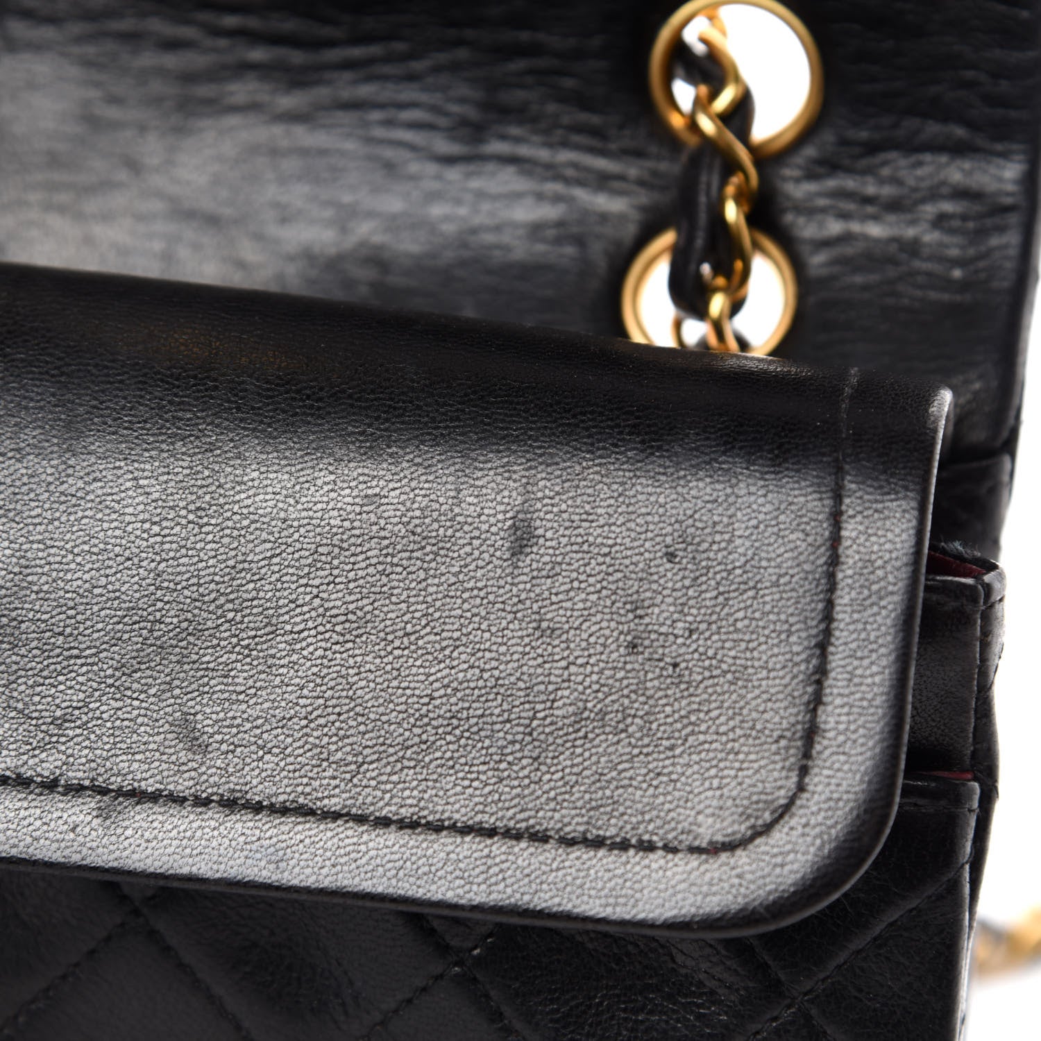 Chanel Lambskin Quilted Small Double Flap Black 9 of 14