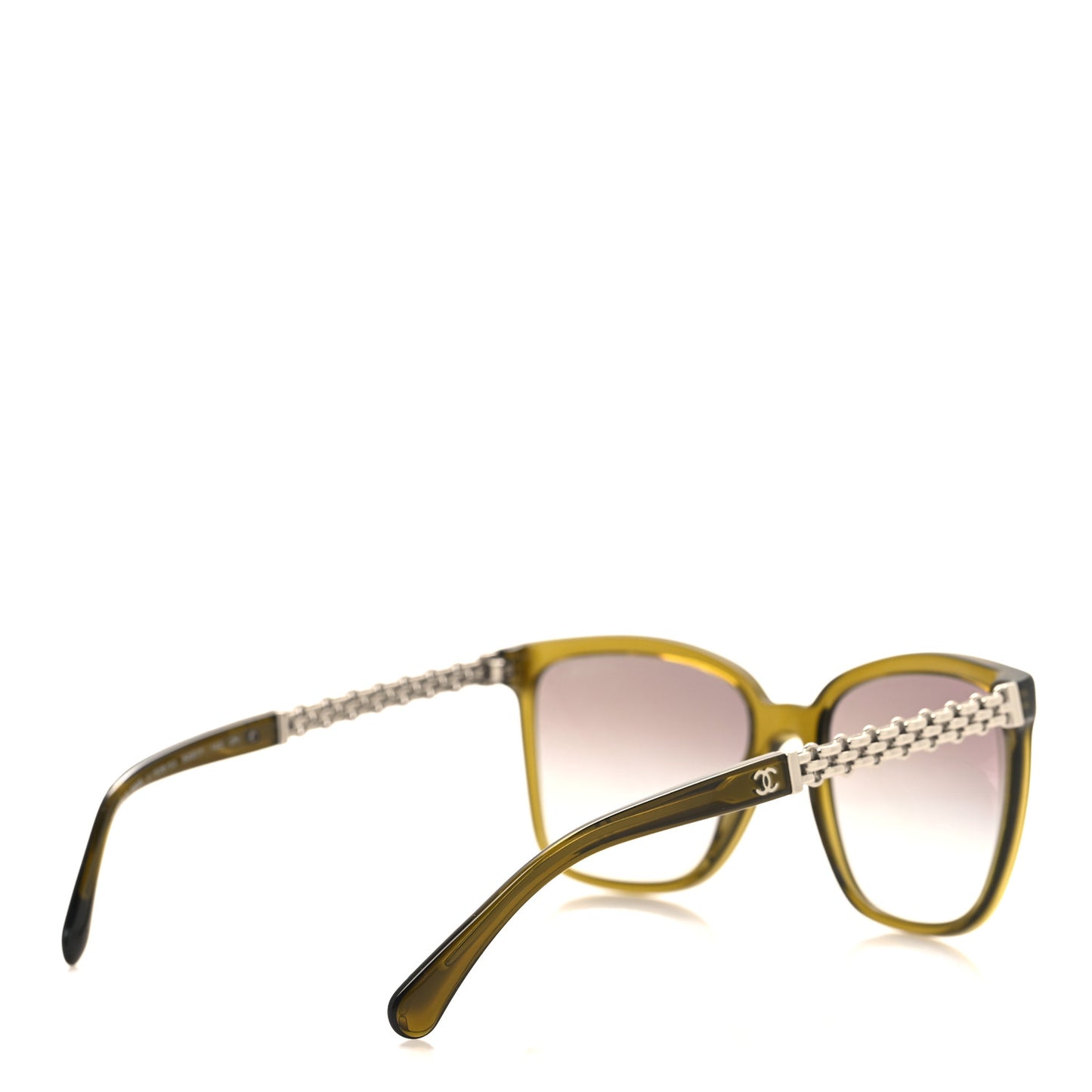 Polarized Square Chain Sunglasses 5325 Green