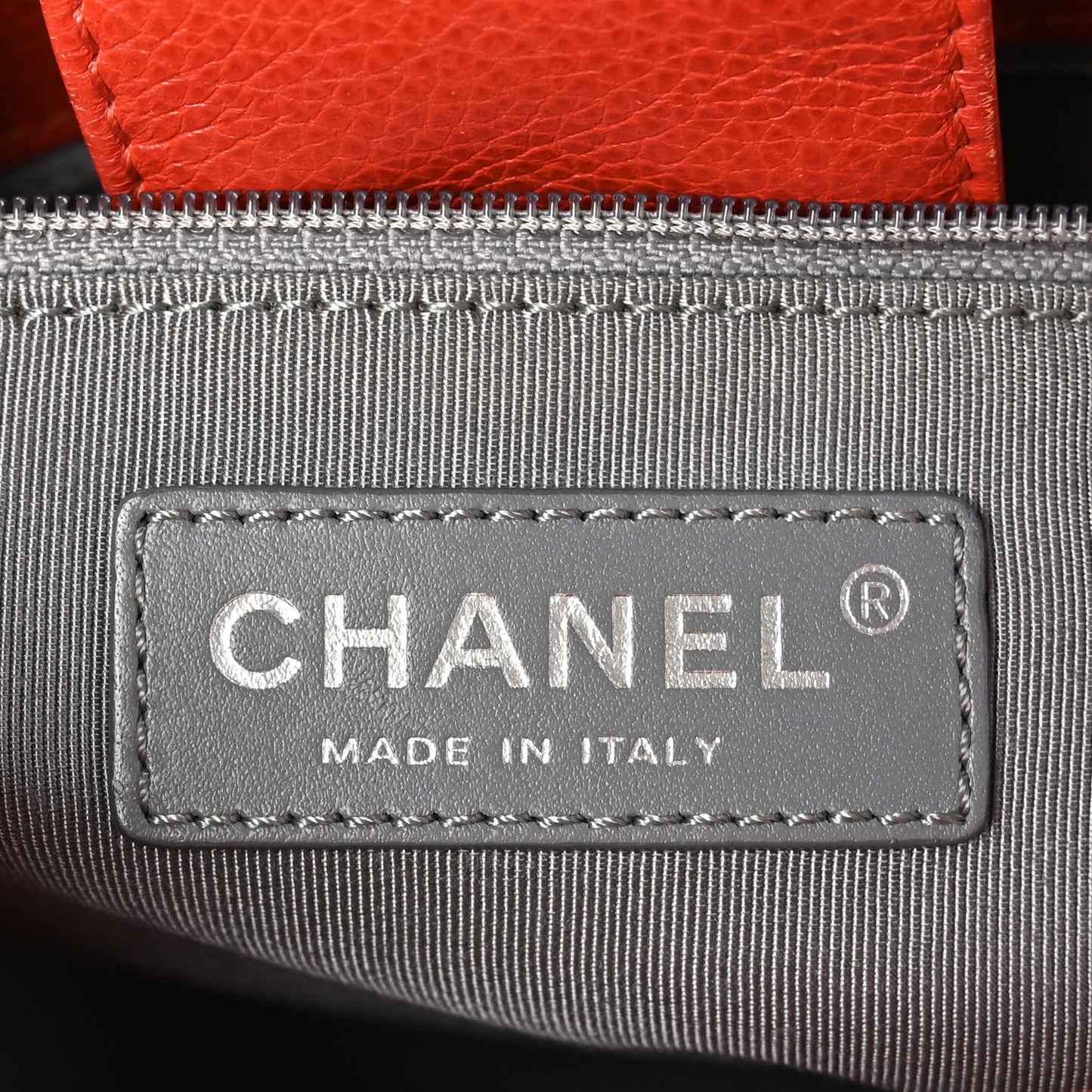Calfskin Small Cerf Executive Shopper Tote Orange