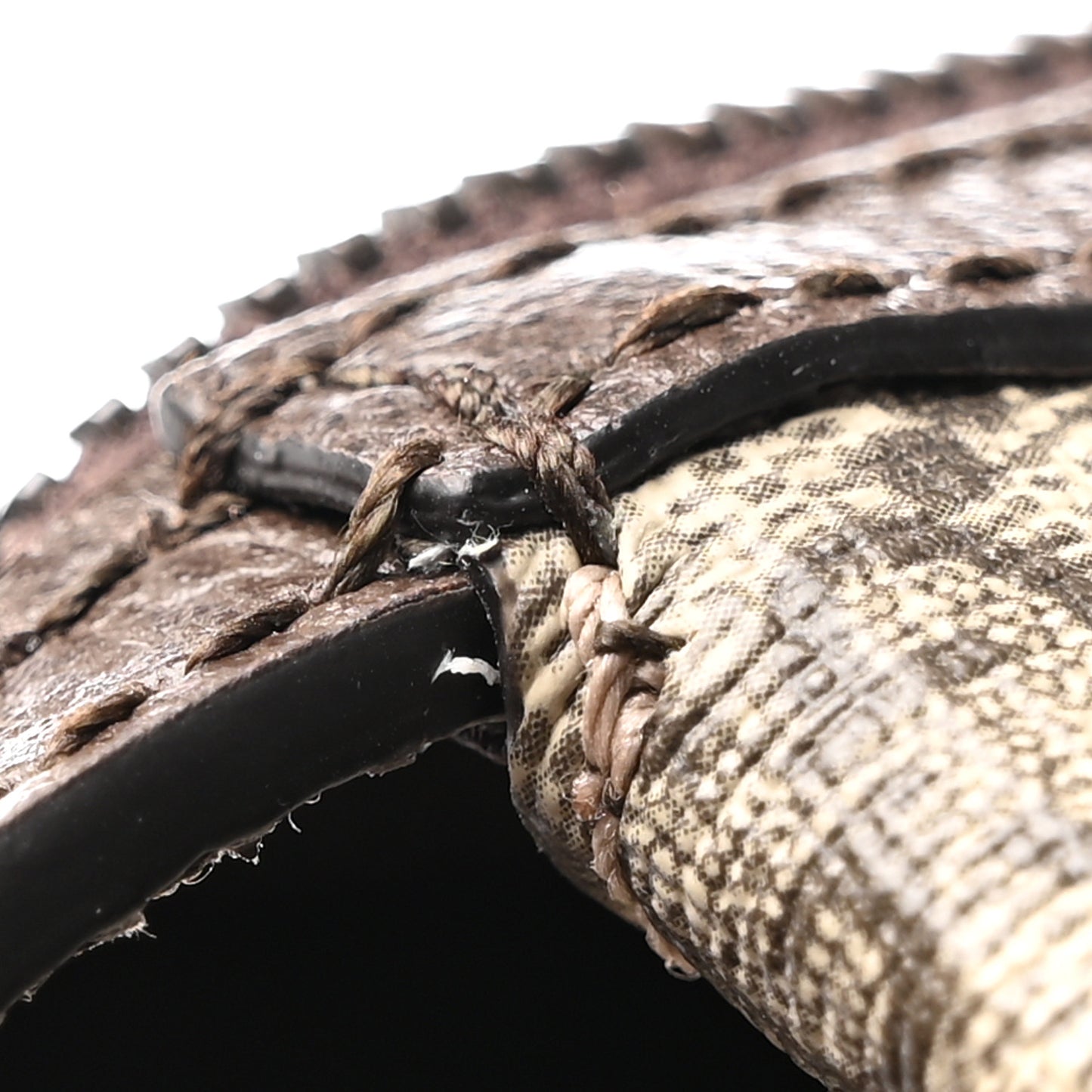 GG Supreme Monogram Textured Dollar Calfskin Web Small Savoy Toiletry Case Beige Ebony