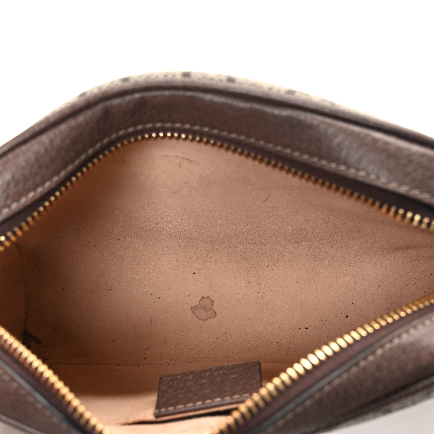 GG Supreme Monogram Web Mini Ophidia Shoulder Bag Brown