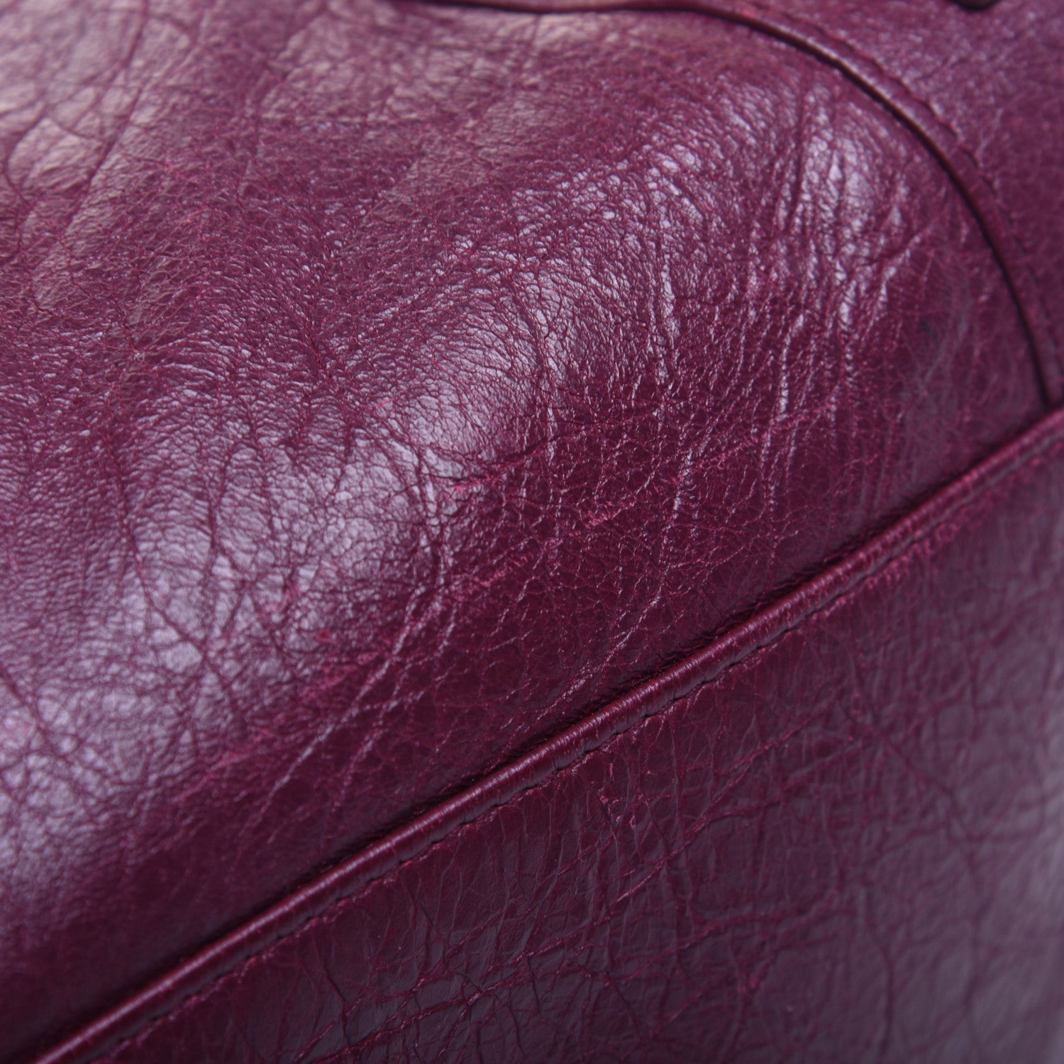 Balenciaga Lambskin Classic Gold Hardware Velo Violet Prune 16 of 17