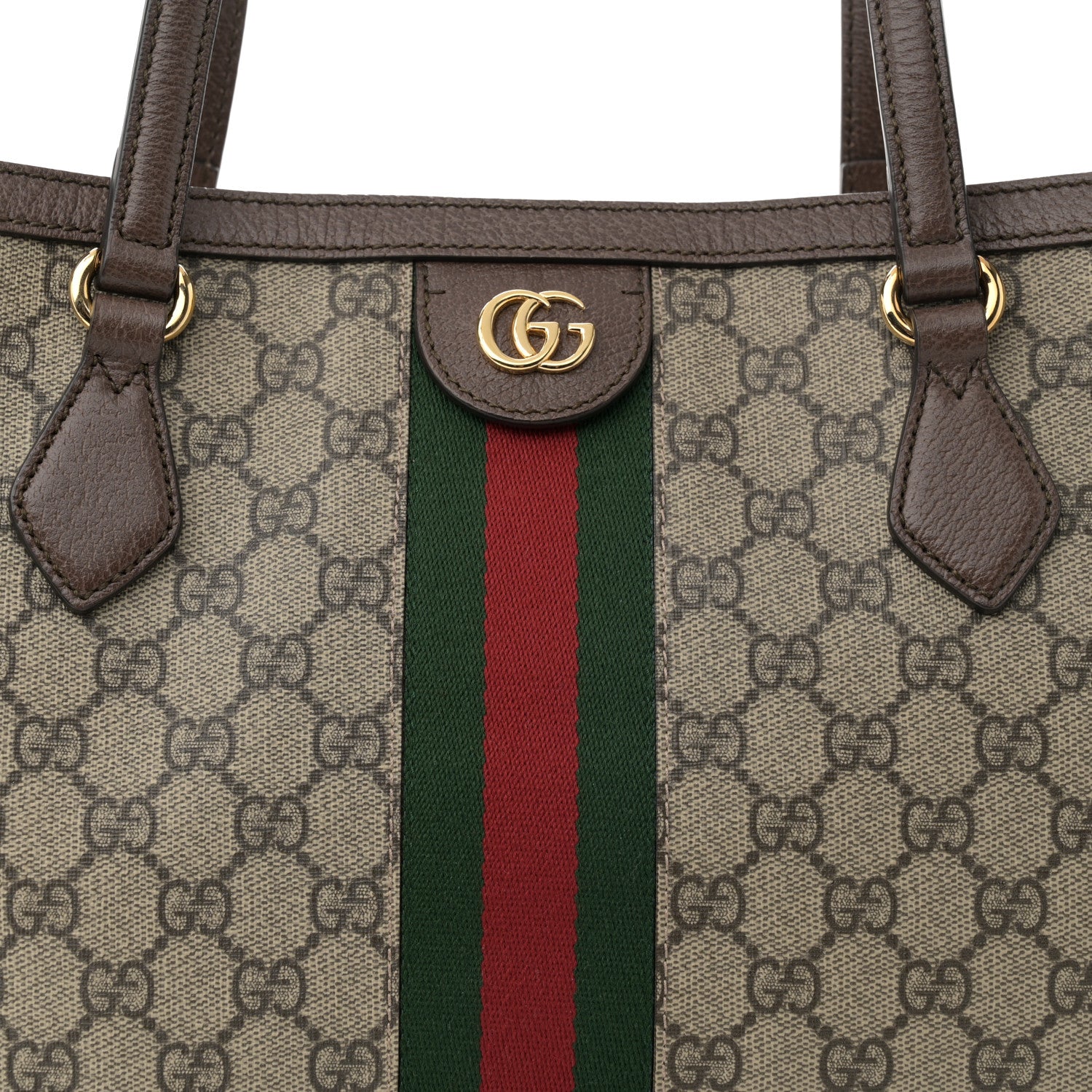 Gucci GG Supreme Monogram Medium Ophidia Shopping Tote Brown 8 of 13