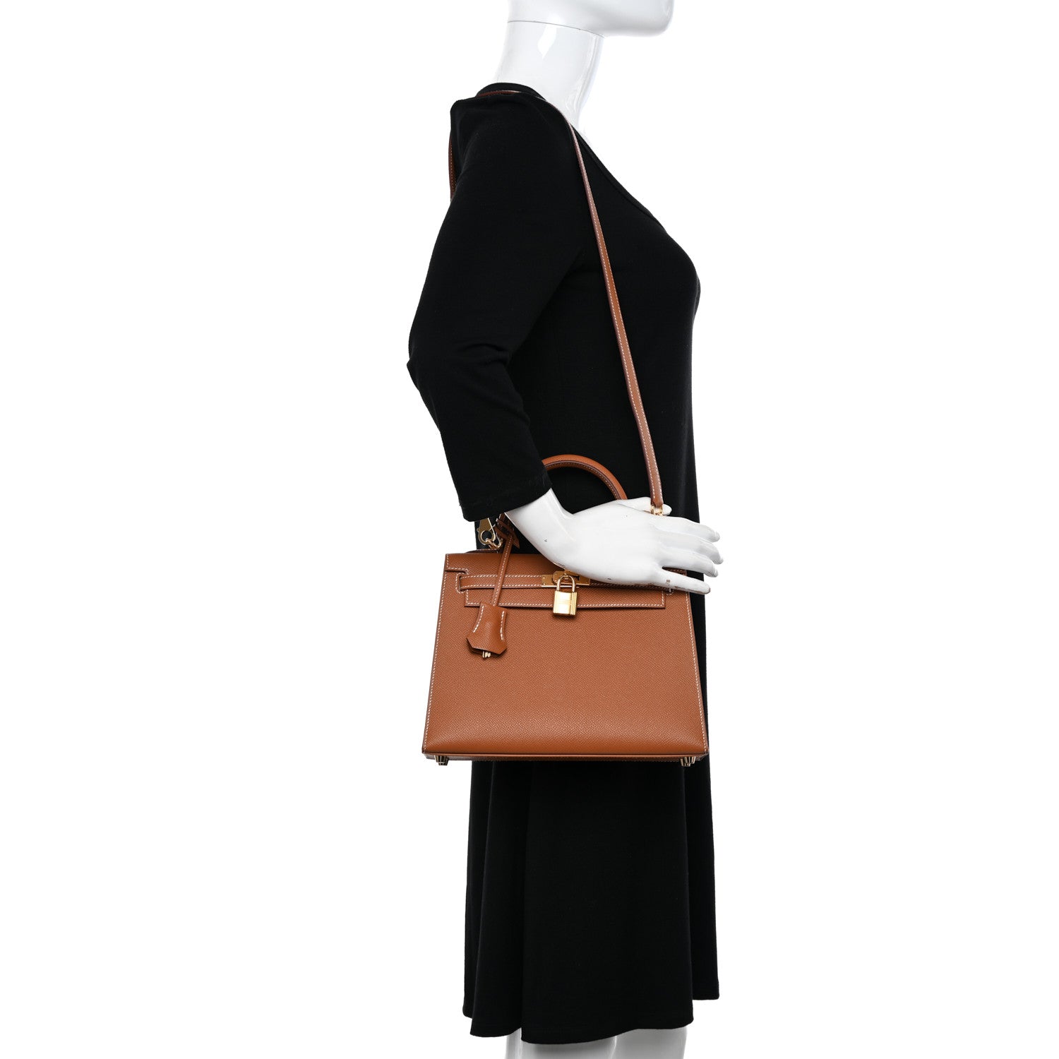 Hermes Epsom Kelly Sellier 25 Gold 2 of 11