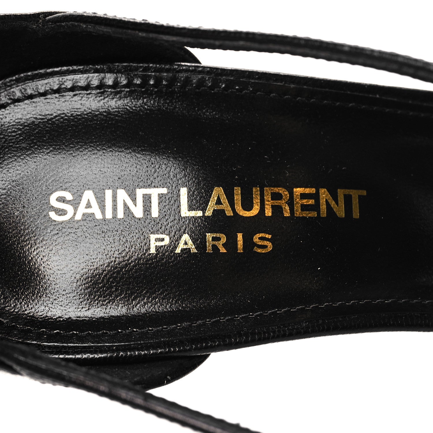 Saint Laurent Calfskin Cassandra 100 Sandals 39 Black 8 of 9