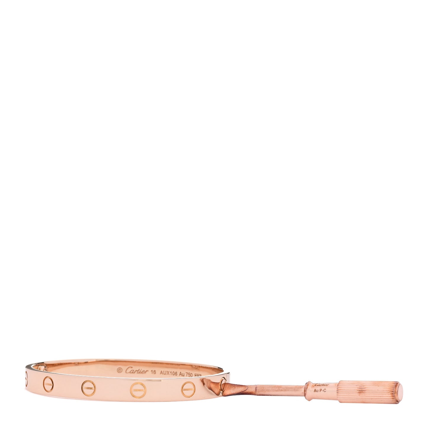 18K Rose Gold Love Bracelet 16