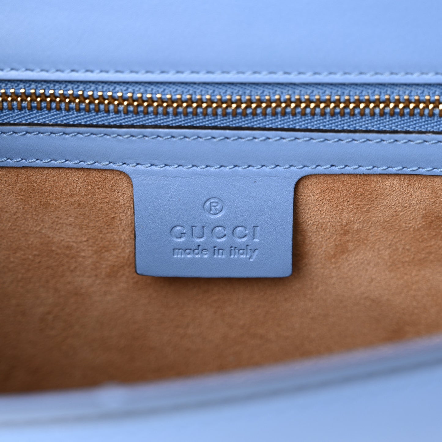 Calfskin Small Sylvie Shoulder Bag Clear Sky Blue