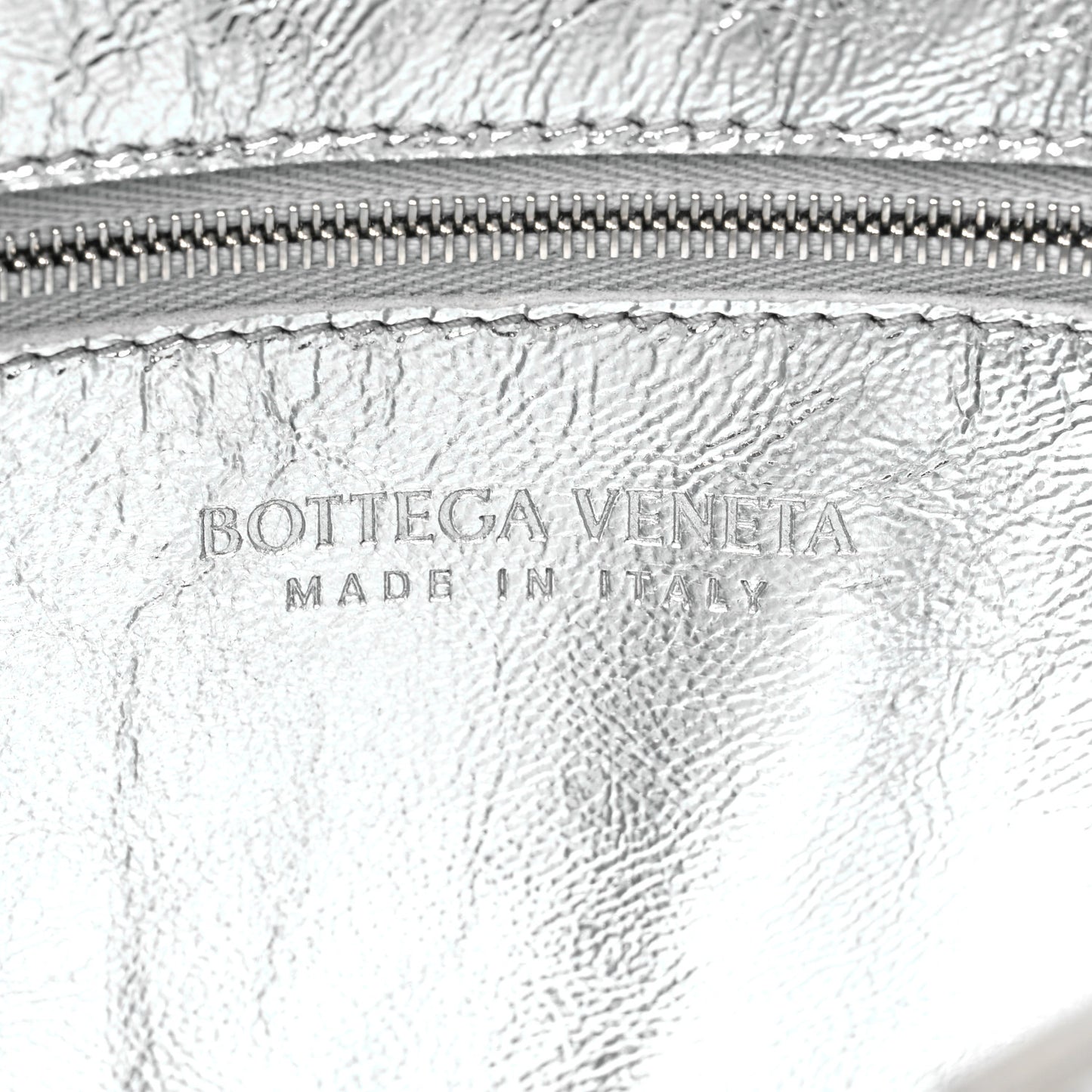 Metallic Lambskin Maxi Intrecciato Cassette Crossbody Bag Silver