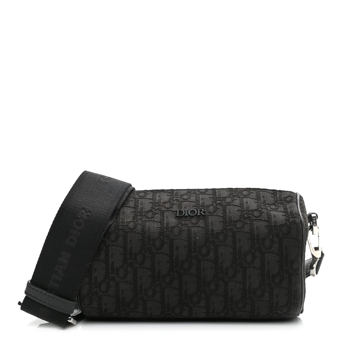 Oblique Roller Messenger Bag Black