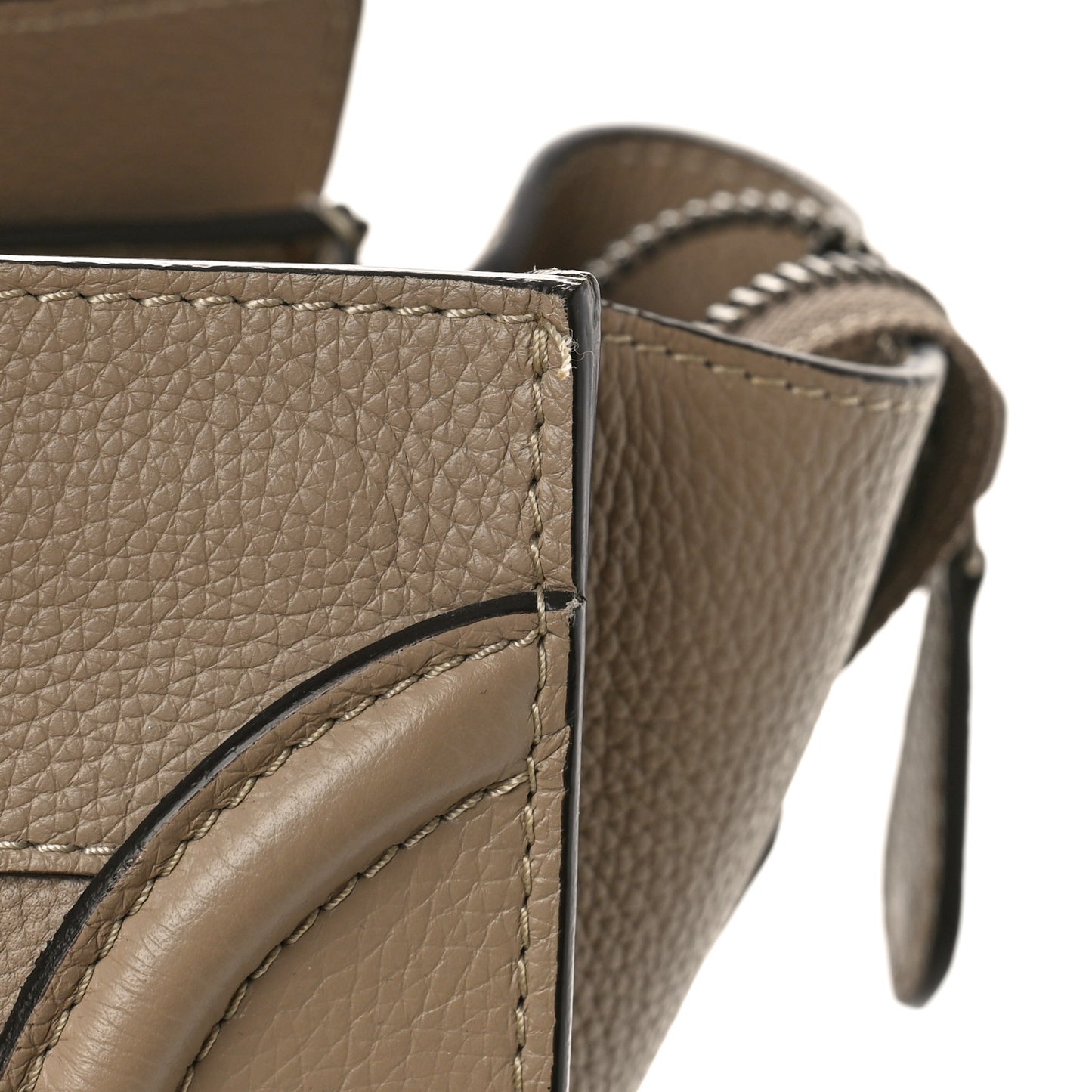 Drummed Calfskin Mini Luggage Dune