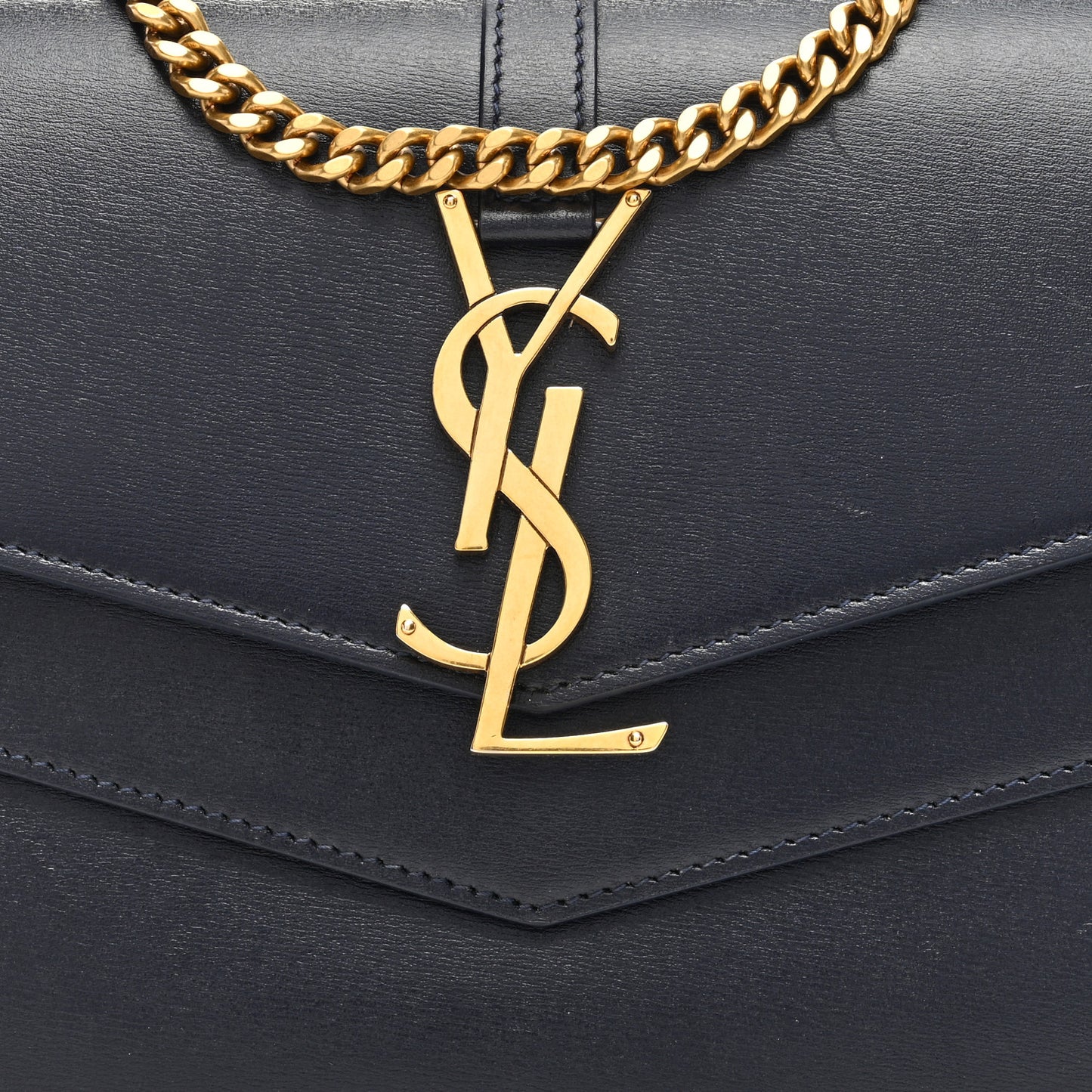 Smooth Calfskin Monogram Sulpice Chain Wallet Black