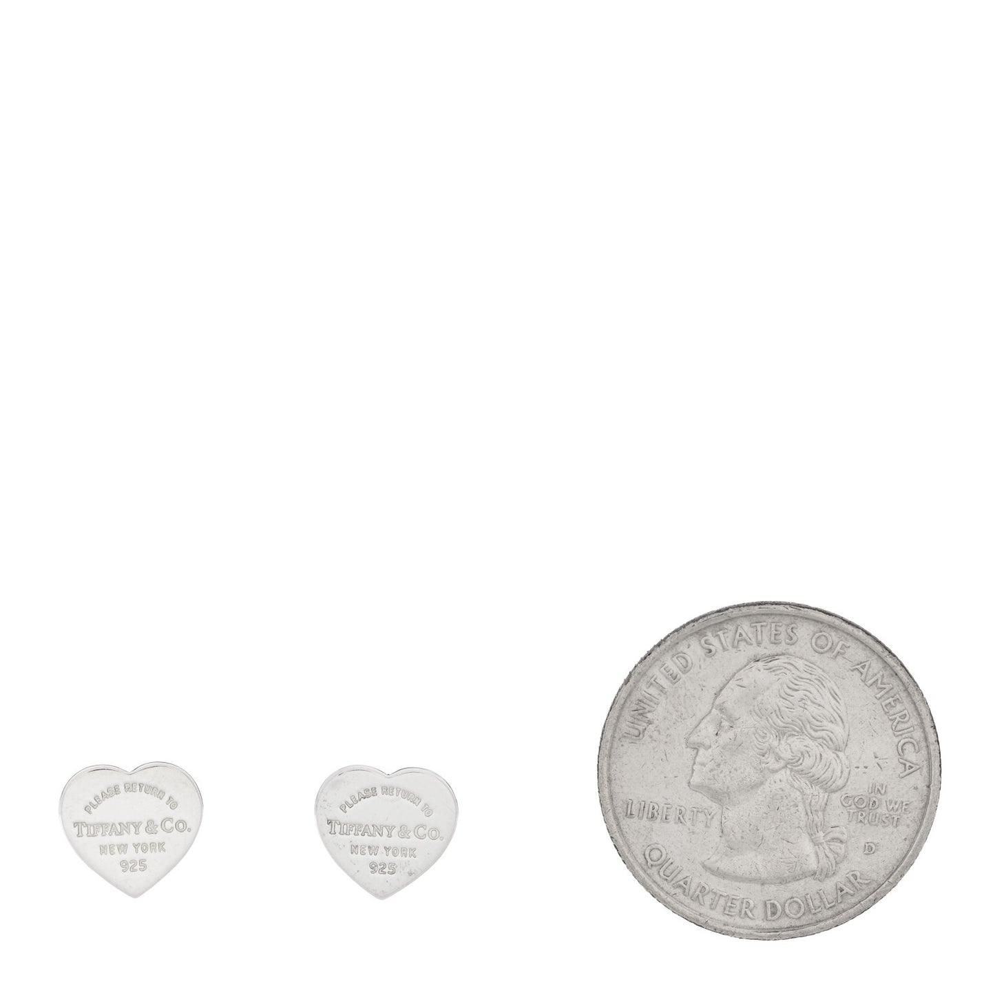 Sterling Silver Return to Tiffany Heart Tag Earrings