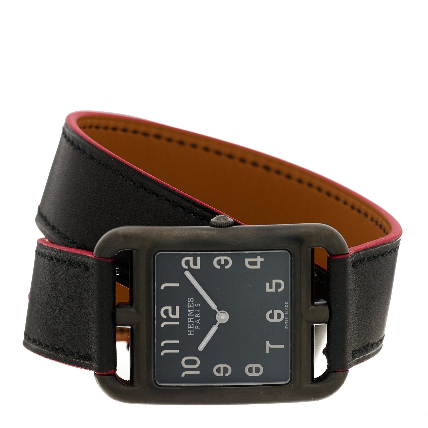 Hermes PVD Stainless Steel Epsom 29mm Cape Cod Double Tour Quartz Watch Noir 2 of 4