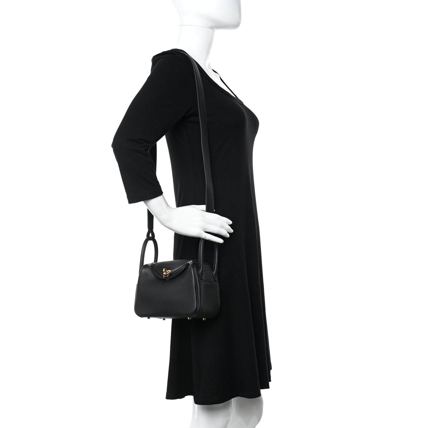 Taurillon Clemence Mini Lindy 20 Black