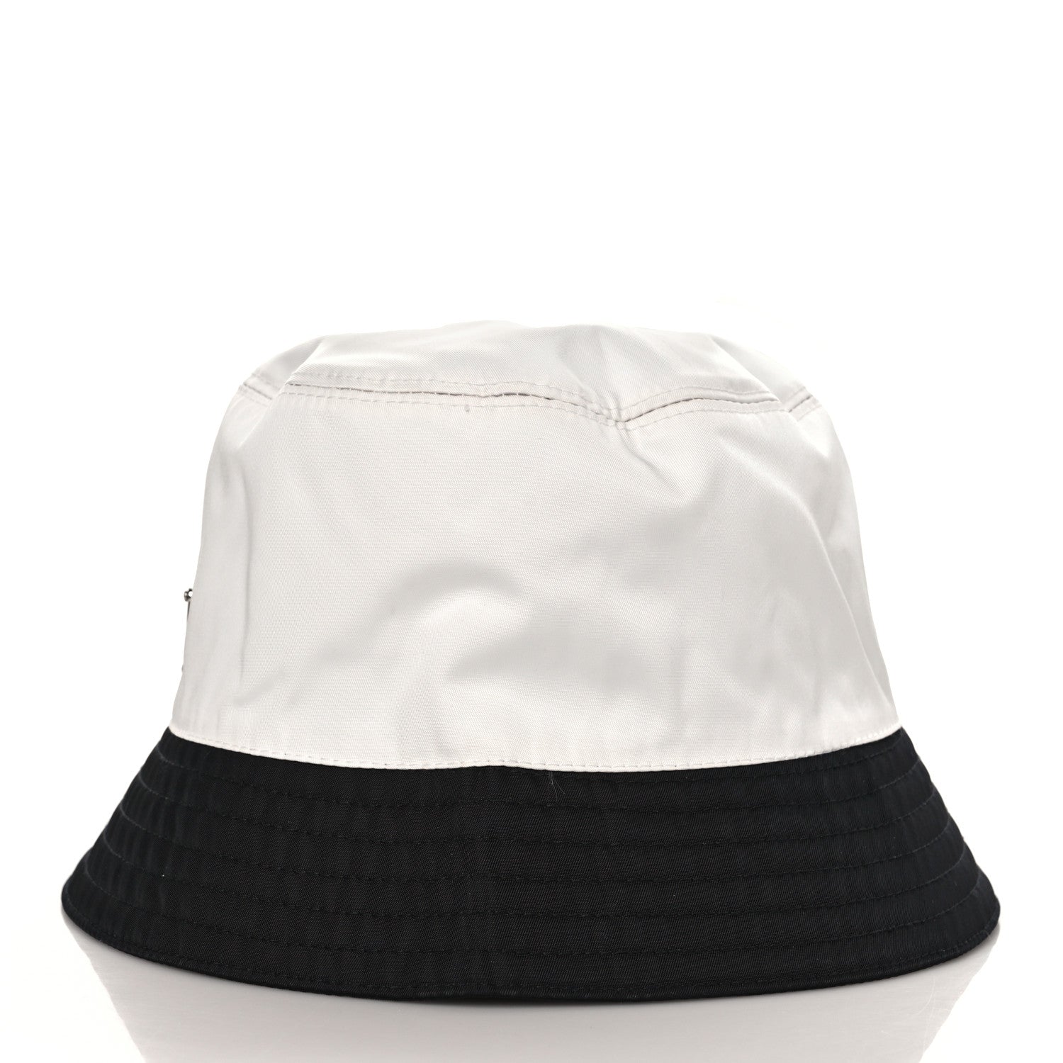 Prada Nylon Bucket Hat M White Black 4 of 7