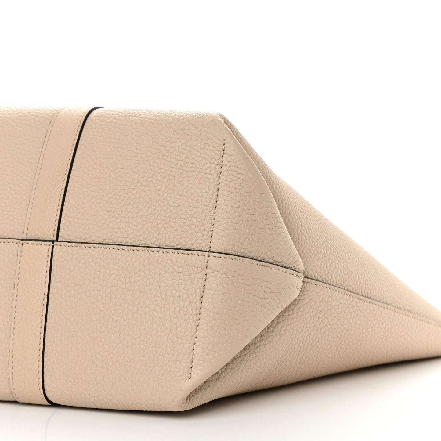 Taurillon Gex Calfskin Duo Reversible Tote Greige Zinc