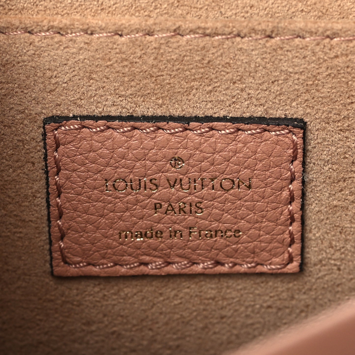 Grained Calfskin Lockme Chain Bag PM Rose Silk