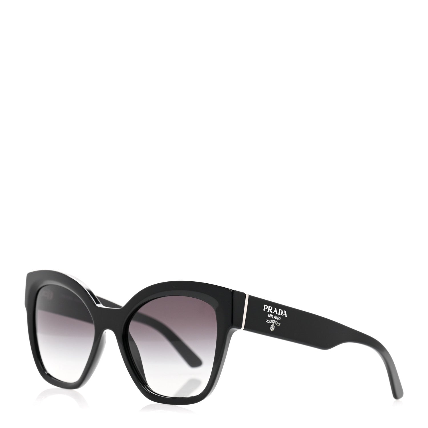 Prada Black Sunglasses with Bold Frames - (Authentic) Prada SPR 14L 1AB-1A1 – Vintage Frames Company main image 2