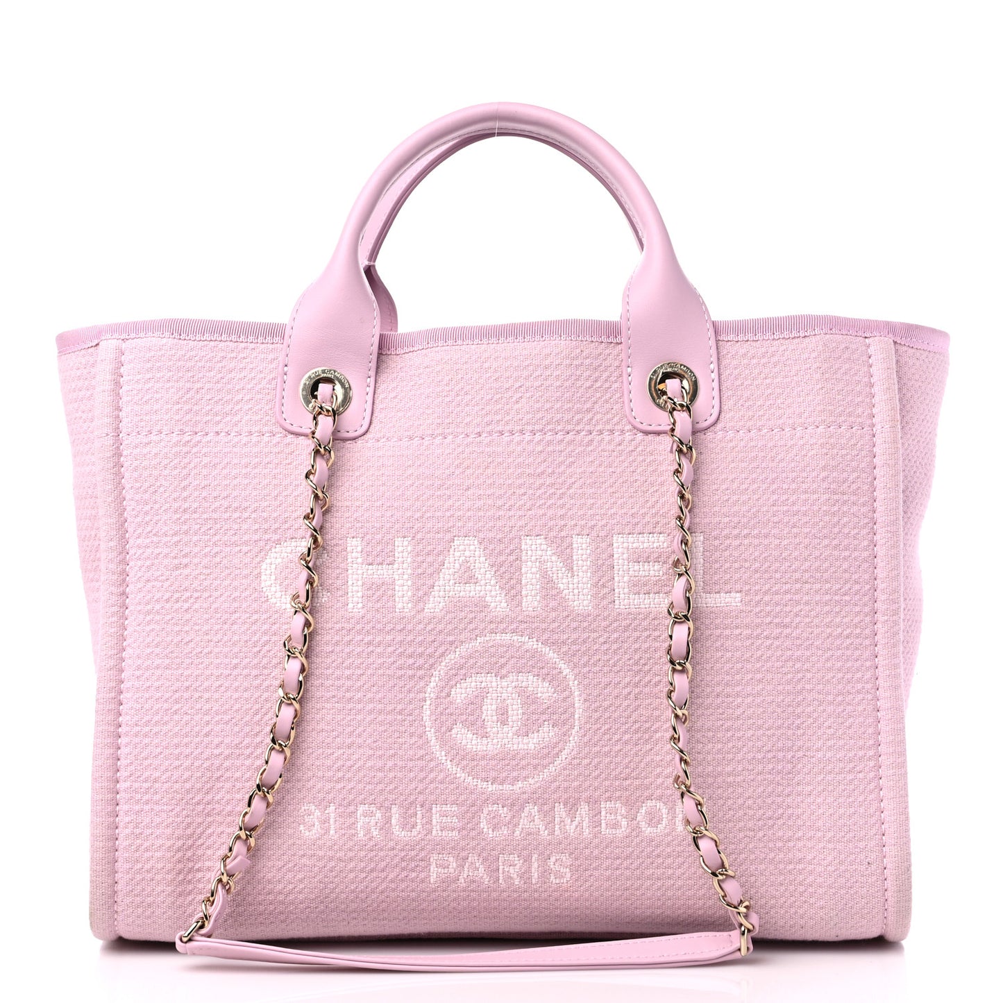 Mixed Fibers Small Deauville Tote Dark Pink