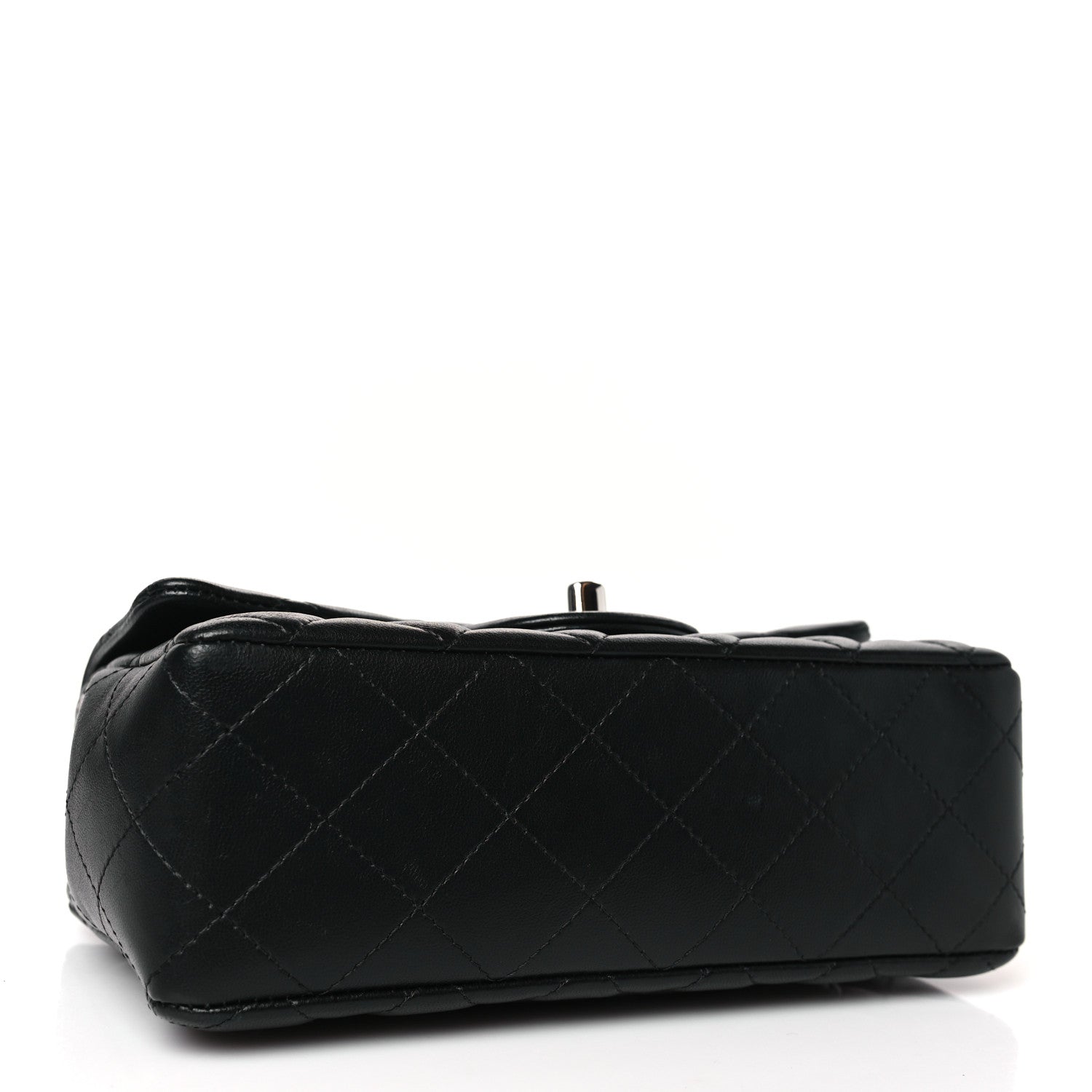 Chanel Lambskin Quilted Mini Rectangular Flap Black 4 of 10