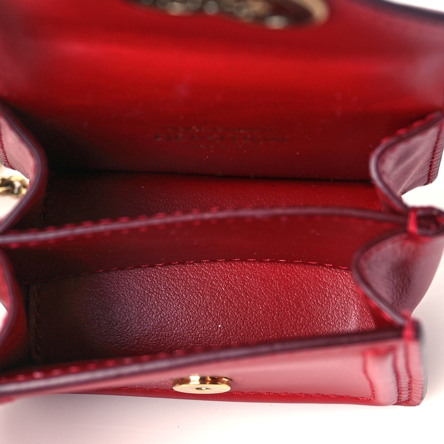 Smooth Calfskin Micro Devotion Satchel Red