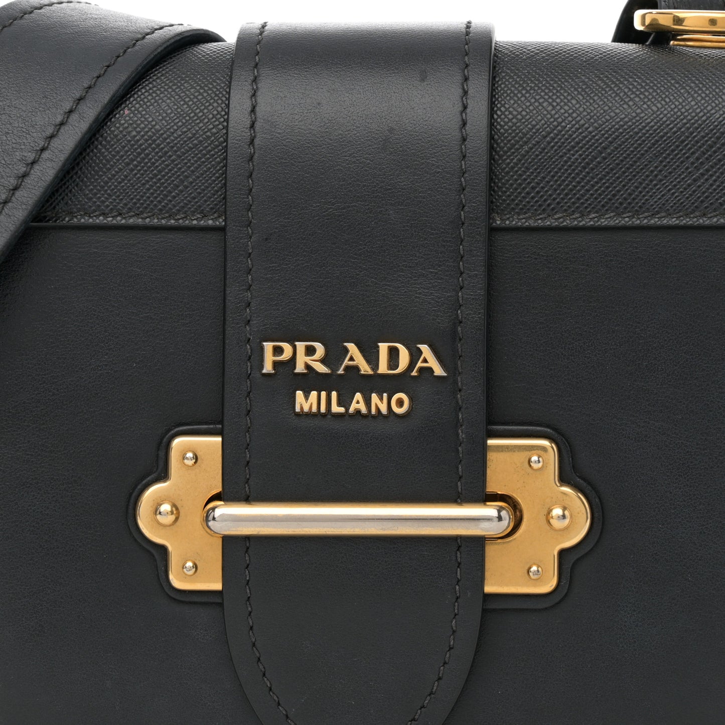 City Calf Saffiano Cahier Bag Black