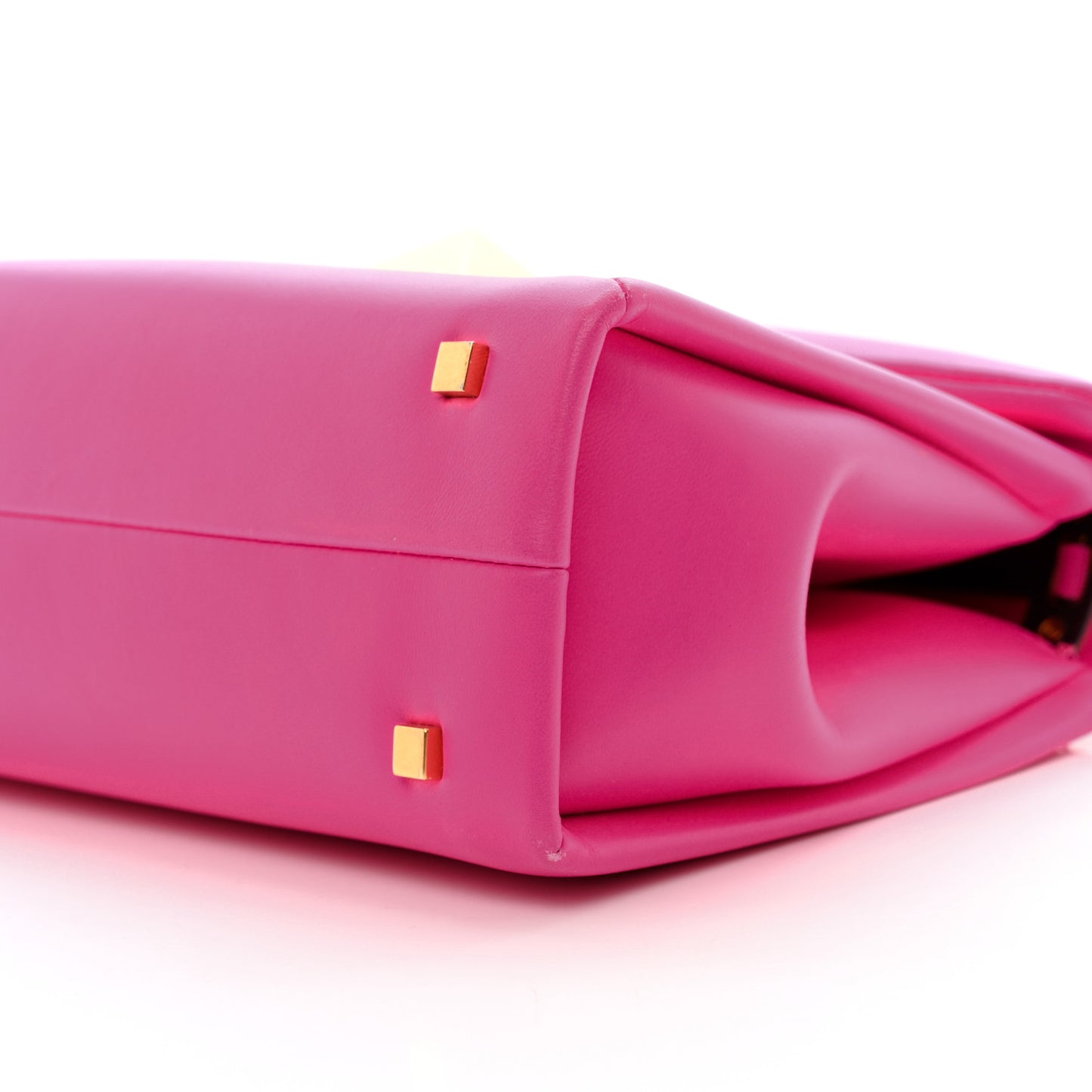 Nappa Small One Stud Top Handle Bag Pink PP