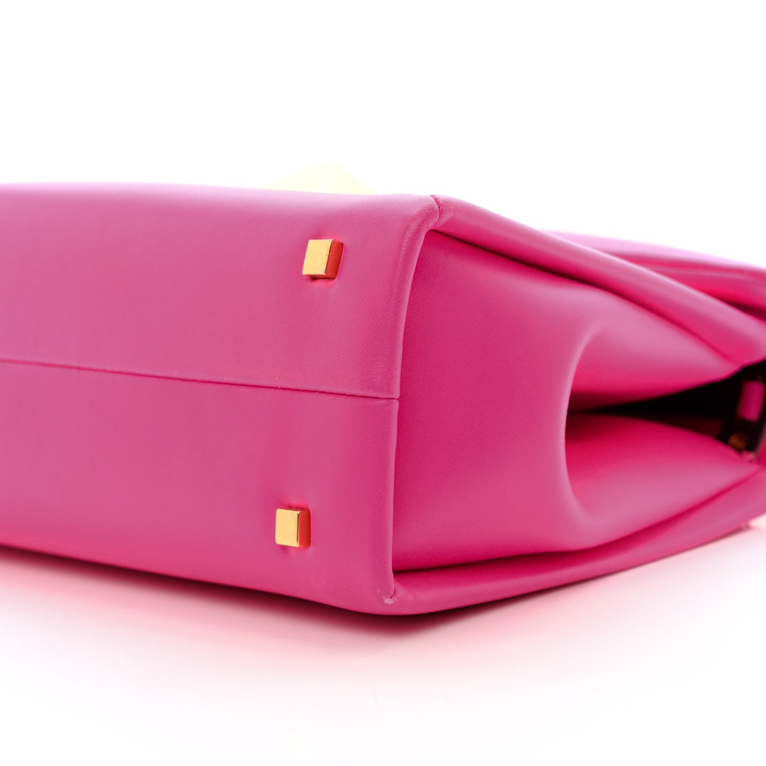 Valentino Garavani Nappa Small One Stud Top Handle Bag Pink PP 10 of 14