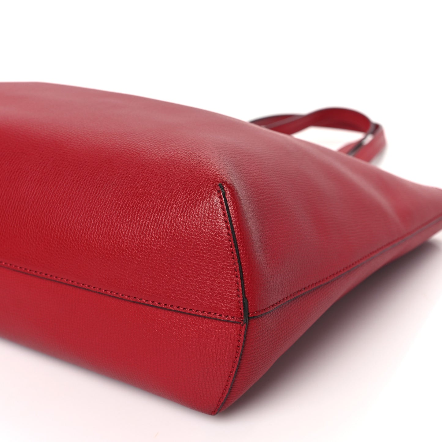 Vitello Vienna Enamel F is Fendi Shopping Tote Fiamma Taupe